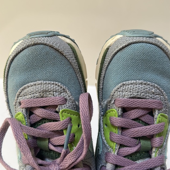 Unisex Toddler Nike Air Max 90 LTR size 9 color green/purple/blue/cream - Picture 4 of 11